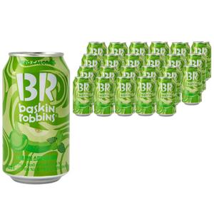 [소비기한 임박] 배스킨라빈스 애플민트 제로 탄산음료 350ml 24개입