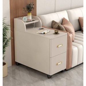 소파 옆 수납장 거실 테이블 협탁 틈새 서랍장 20x60x60 아이보리