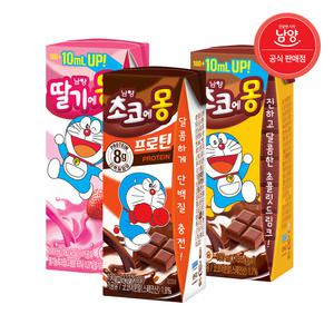 남양 초코에몽/딸기에몽/에몽프로틴 3종 190ml 24/48팩 골라담기
