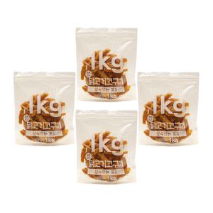 테비 사사미 1kg 닭고기고구마 x4봉 대용량 강아지간식