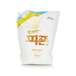피죤 섬유 유연제 옐로우미모사 2.1L 4개 세탁 빨래