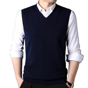 M3T남자조끼 캐쥬얼 카디건 스웨터 겨울 브이넥 캐주얼 나시 순양털 가을 민소매 기모 리카4