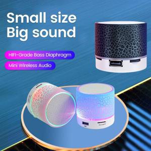 크랙 TF 휴대용 LED 블루투스 음악 서브우퍼, 스피커 카드, 휴대폰용 무선 칼럼, 사운드 PC USB MP3 미니