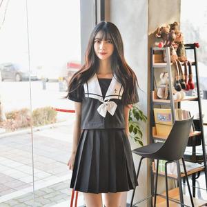 [BZHKL976_51]교복몰 블랙 일본여고생 세라복 세트 (반팔)