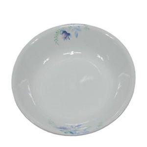 도자기접시 코렐 블루플로랄 비빔기(대)21.5cm 찬기 밥 국수 사각접시