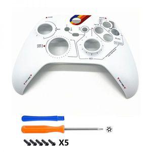 Xbox 시리즈 X 컨트롤러용 오리지널 커스텀 DIY 교체 페이스 플레이트 전면 하우징 쉘 커버 케이스 소프트