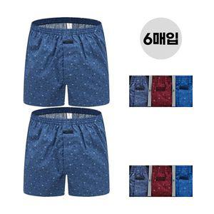 [제임스딘]남자 사각팬티 트렁크팬티 음낭 분리 그물 망 주머니 팬티 6매 속옷 선물_P386731211