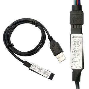 [2개묶음] 5V용LED바 컨트롤용USB RGB LED모듈 LED부자재 led전조등 차량라이트