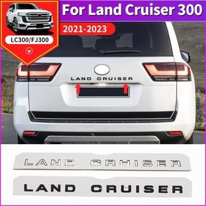 2021 도요타 랜드 크루저 300 VXR GXR 3D 문자 스티커, 뒷문 배지 엠블럼 외부 수정 액세서리