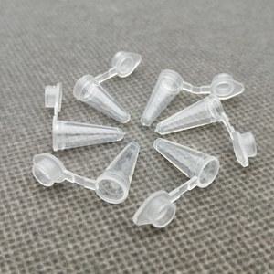 오네이 1000 묶음 1ML 투명 뚜껑이 있는 랜드 하단 튜브 분리기 PCR 원심 실험실에서 플라스틱