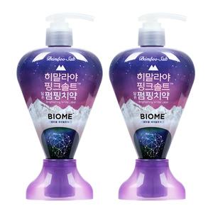 페리오 히말라야 핑크솔트 펌핑치약 바이옴 285g, 2개