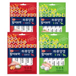밥이보약 DOG 하루양갱56g(8g x7개입) 건강한장&관절,  각2개(총28개입) 하림펫푸드 강아지간식