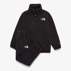 노스페이스 [키즈 공식] NT7TQ60S 키즈 캠퍼 플리스 세트_BLACK
