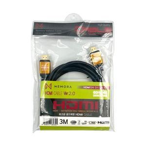 [JHQRMF1Q_4B]네모라 HDMI케이블 3M 골드메탈 (HDMI-HDMI)