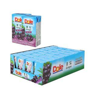 Dole 돌 100퍼센트과즙 프리미엄 포도 주스 120ml 32팩 1박스