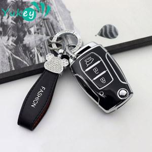 차키케이스 TPU 자동차 플립 키 케이스 커버 쉘 쌍용 카이런 2 산카 액티온 코란도 티볼리 보호 포브 백 액세서리 3 버튼