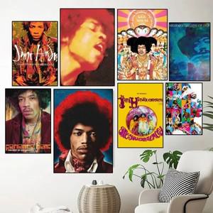 가수 J-Jimi H-Hendrix 포스터, 벽화 인쇄, 침실