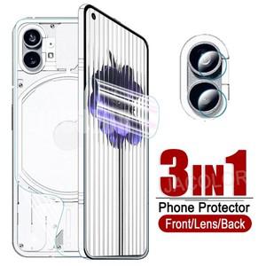 Nothing Phone 1 용 워터 젤 필름 스크린 보호대 후면 하이드로겔 렌즈 유리 NothingPhone One
