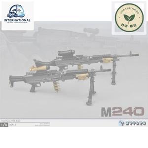 서바이벌 건 ZYTOYS 액션 피규어 군인 무기 모델 선물 재고, 1/6 체중계 M240B 기관총 ZY16-9/10, 12