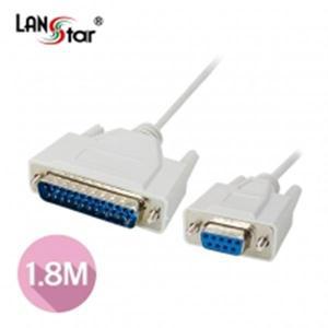 랜스타 LS-SER-9F25M-1.8M 시리얼 케이블 DB9P/F-25P/M 9핀-25핀