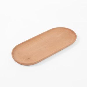 플랫 타원형 우드트레이(33x15cm) 홈카페 쟁반