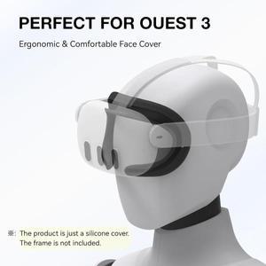 VR 용품 VR  페이스 패드 커버 메타 퀘스트 3 용 헤드셋 액세서리 교체 오큘러스  방지 마스크