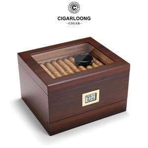 시가휴미더 시가보관함 상자 케이스 6 레드 고급 시가 대용량 휴대용 습도조절