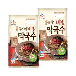 [기타]CJ 시원한 동치미 비빔 막국수 484.4g x2개