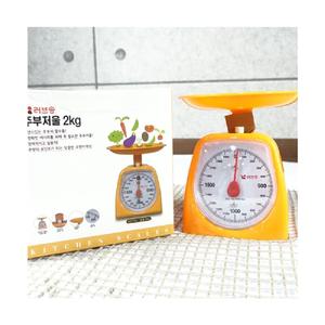 러브송 주방 저울 2kg2KG 베이킹 계량 요리용 음식 아날로그 용아날로그