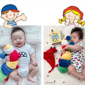 케이스키즈 헝겊자극애벌레 디럭스 베개 아기볼 백일선물
