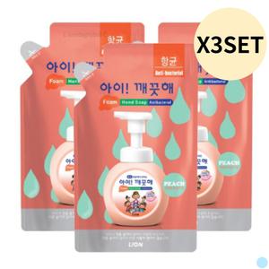 아이깨끗해 버블 핸드 워시 리필형 복숭아향 200ML X9