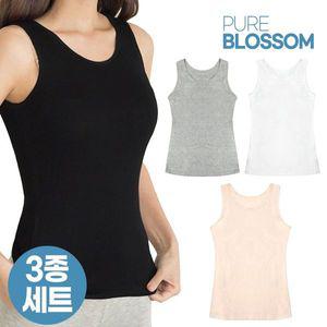 [NS홈쇼핑][퓨어블라썸][3종세트] 에어리 실키 베이직 모달 민소매 나시/빅사이즈..[34576630]