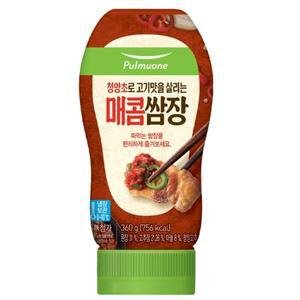 풀무원 짜먹는 튜브형 매콤쌈장 집밥 엄마손맛 식자재 360g