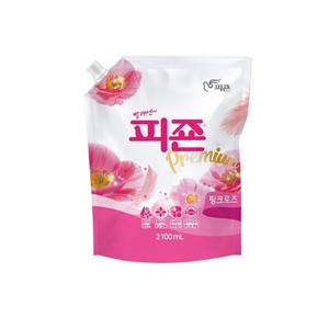 피죤 섬유유연제 리필 2.1L 핑크로즈 2100ml
