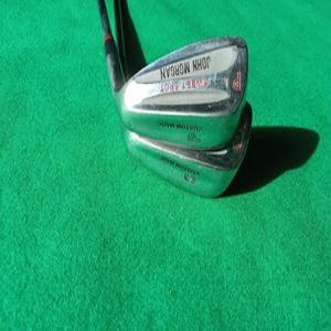 중고 JohnMorgan CUSTOM MADE 존모건 주문제작 PW/SW웨지2개 스틸샤프트