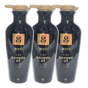 려 진생보 두피모발영양 샴푸 400ml x3개