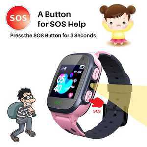 등산장비 GPS SOS 방수 어린이 스마트 워치 전화 시계 SIM 카드 위치