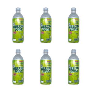 산가리아 멜론 소다 음료 500ml x 6개 라무네사이다 일본사이다