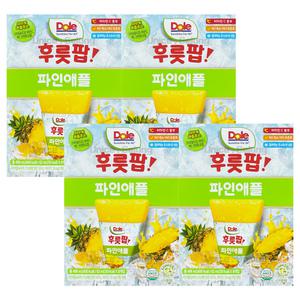 Dole 돌 후룻팝 파인애플 ( 62ml 8개입 ) 4개 / 파인애플팝 얼려먹는 디저트 주스 과즙쥬스