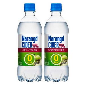 나랑드사이다 그린애플 제로 500ml 48개