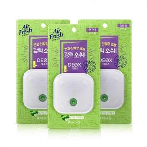에어후레쉬 데옥스 현관용 방향제 본품 그린애플향 6ml × 과일/트로피칼향 3