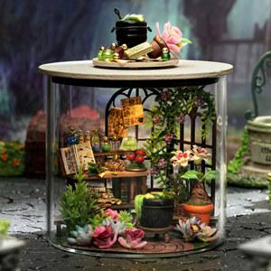 DIY 볼 인형 집 미니어처 케이스 드림 보틀 시리즈 3D 조립 모델 수제 장난감 생일 선물