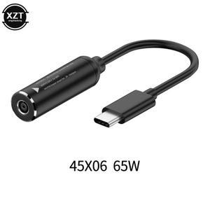 PD 고속 충전 to DC 노트북 전원 공급 어댑터 커넥터  Lenovo PSP DELL HP용 USB 타입 수 컨버터  17cm
