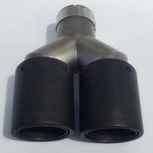 배기음튜닝 머플러 Akrapovic 배기 파이프 팁 BMW 호환 mini용 범용 듀얼 길이 자동차 스타일링 탄소 섬유