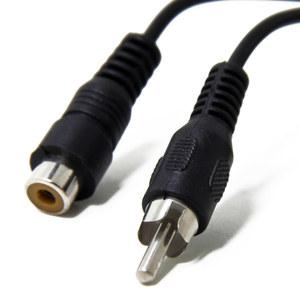 영상선 RCA 연장 케이블 2m 3m 코드 1 암 수 서브우퍼 모노 오디오 비디오 디지털 아날로그