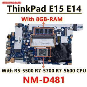 NM-D481 레노버 씽크패드 E15 / Gen 3 노트북 마더보드, R5-5500 CPU, UMA DDR4 5B21C82191