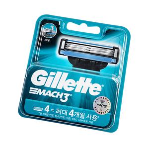 매직크린 질레트 마하3 클래식 면도날 4p