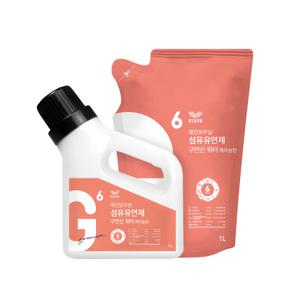 섬유유연제 구연산 워터 리필세트 (1Lx1) 제라늄향