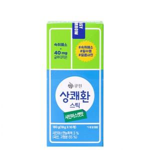 상쾌한스틱 샤인머스캣맛 180g(18g x 10포) 1개 숙취해소 회식 필수템 큐원