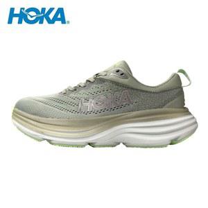 Hoka One Bondi 8 올리브 헤이즈 머큐리 조깅 캐주얼 워킹 스포츠 신발 트레이너 스니커즈 여성 남성 러닝화
